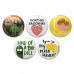 Punny Food Pinback Buttons